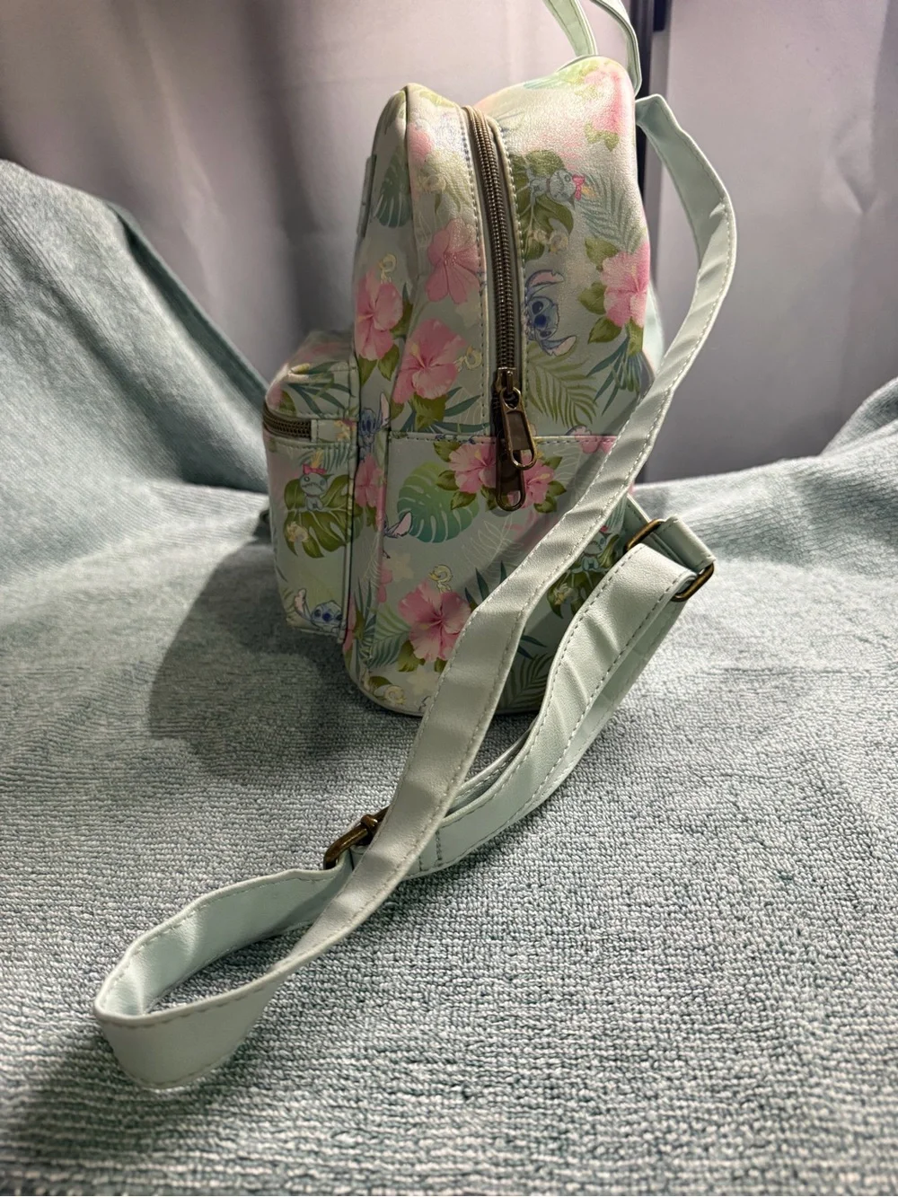 Loungefly Pastel Floral Stitch Mini Backpack